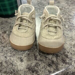 Carter's Cream and Tan Kids Rain Boots